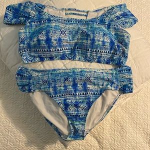 Plus size off the shoulder bikini